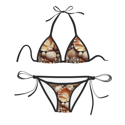 Shell & Pearl Triangle Bikini Swimsuit